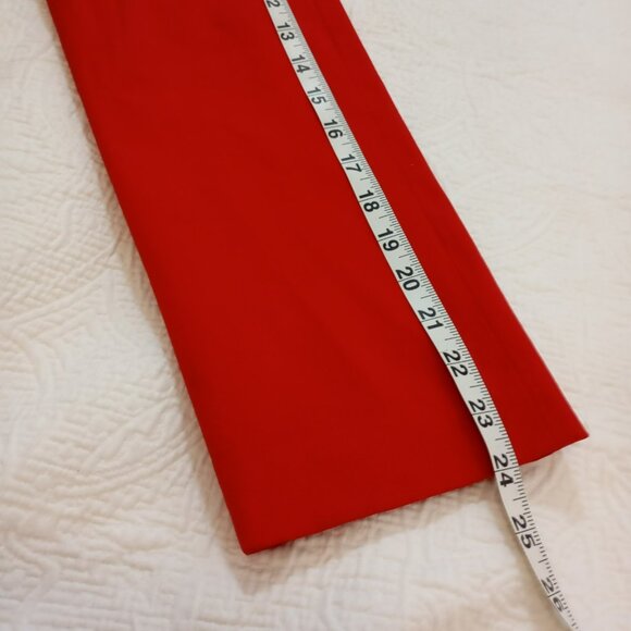 Zara Women Red Jacket Size M Full Zip Collared Lined Pockets Long Sleeve - Picture 14 of 16